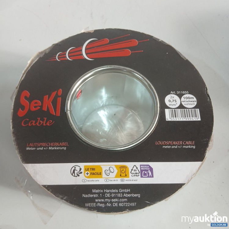 Artikel Nr. 960263: Lautsprecherkabel 100m schwarz/rot 