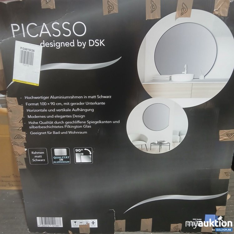 Artikel Nr. 463264 Artikel Nr. 463264: DSK Picasso Spiegel 100x90cm mit gerader Unterkante