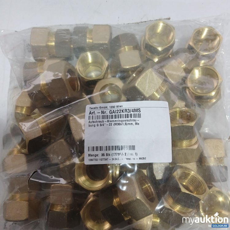 Artikel Nr. 523264: Aufschraub-Klemmringverschrau M30x1,5mm 35Stk Art.Nr: GAI22KR3/4MS