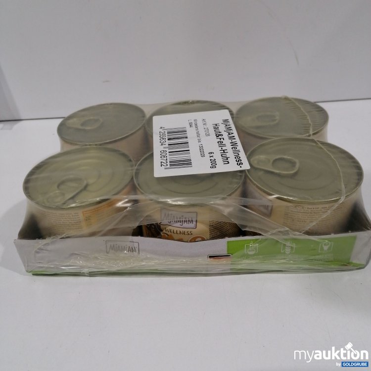 Artikel Nr. 875264: Mjammjam Katze Haut&Fell Huhn 6×200g