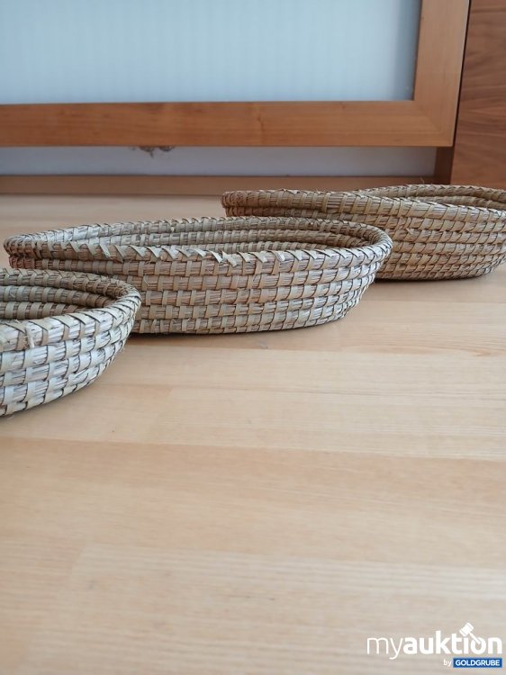 Artikel Nr. 929264 Artikel Nr. 929264: Obstschalen Set oval Naturmaterial 3-teilig