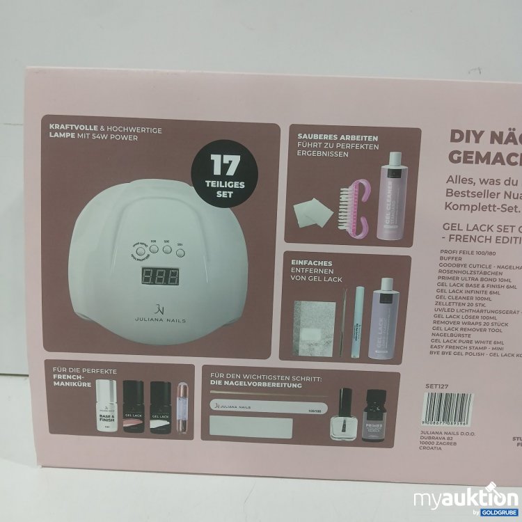 Artikel Nr. 466265: Juliana Nails DIY Nail Set Gel Lack Classic French Edition 17-teilig