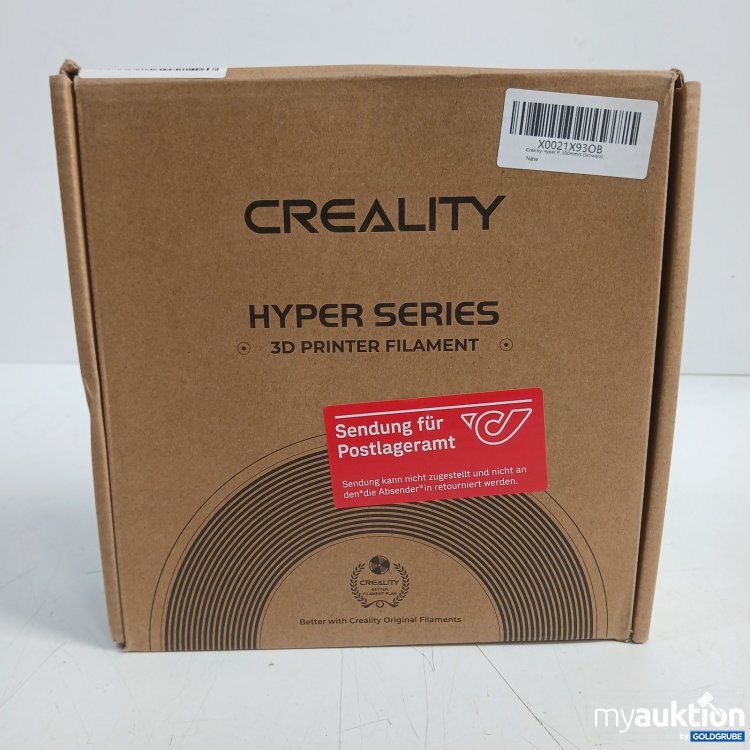 Artikel Nr. 470265 Artikel Nr. 470265: Creality Hyper PLA-CF 1,0 kg 1,75 mm Schwarz 3D Drucker Filament
