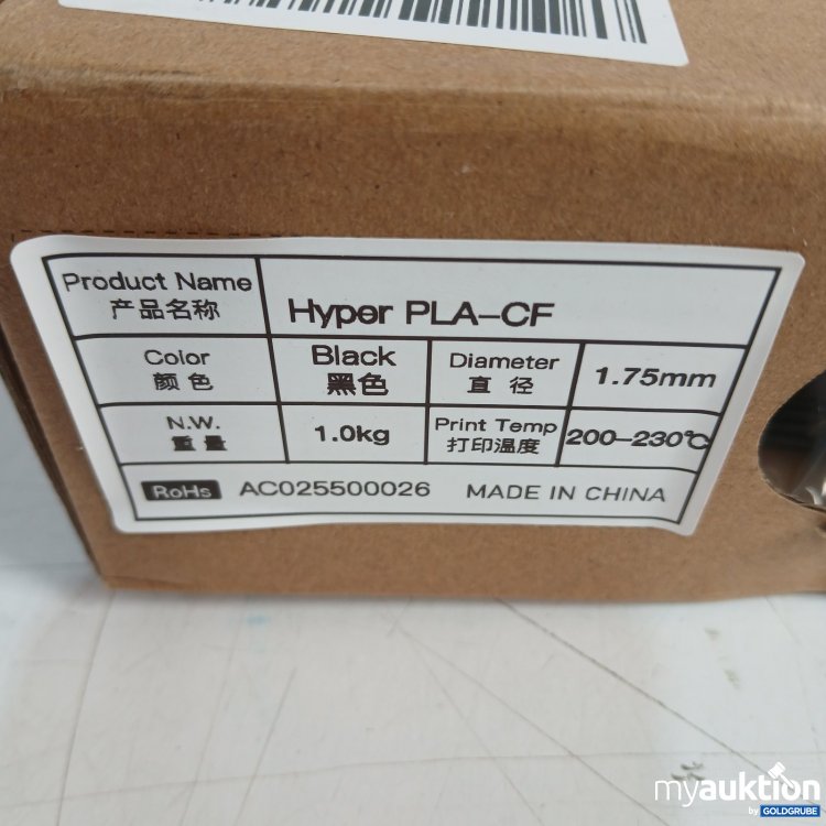 Artikel Nr. 470265 Artikel Nr. 470265: Creality Hyper PLA-CF 1,0 kg 1,75 mm Schwarz 3D Drucker Filament