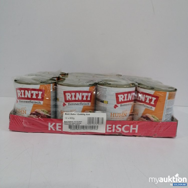 Artikel Nr. 855265: Rinti Kennerfleisch Huhn 12x800g