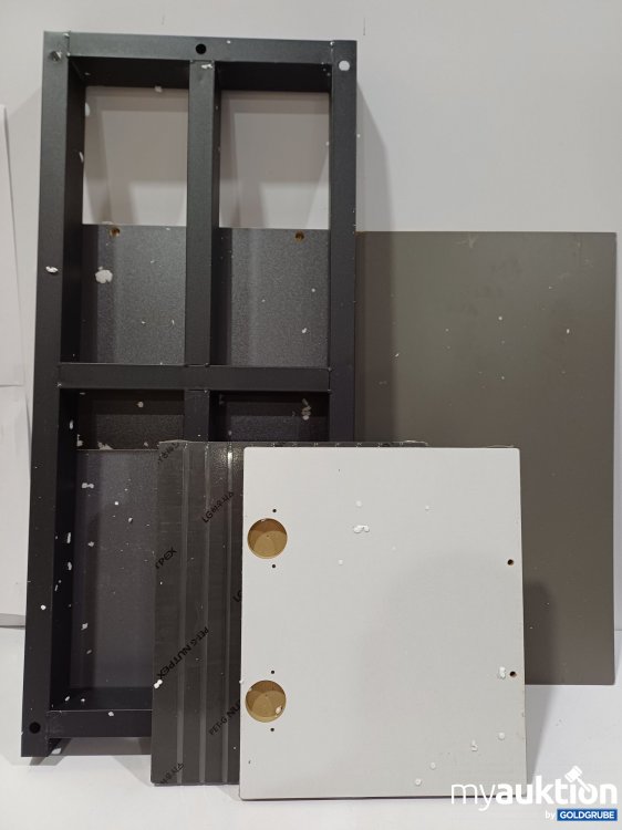 Artikel Nr. 888265: Diverses Möbelstück dunkelgrau, Metallrahmen, enthält diverse Kleinteile