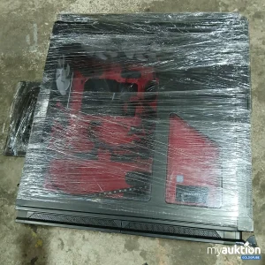Auktion Phanteks Enthoo Evolv ITX PC-Gehäuse rot schwarz mit Intel Core i7 Aufkleber beschädigt
