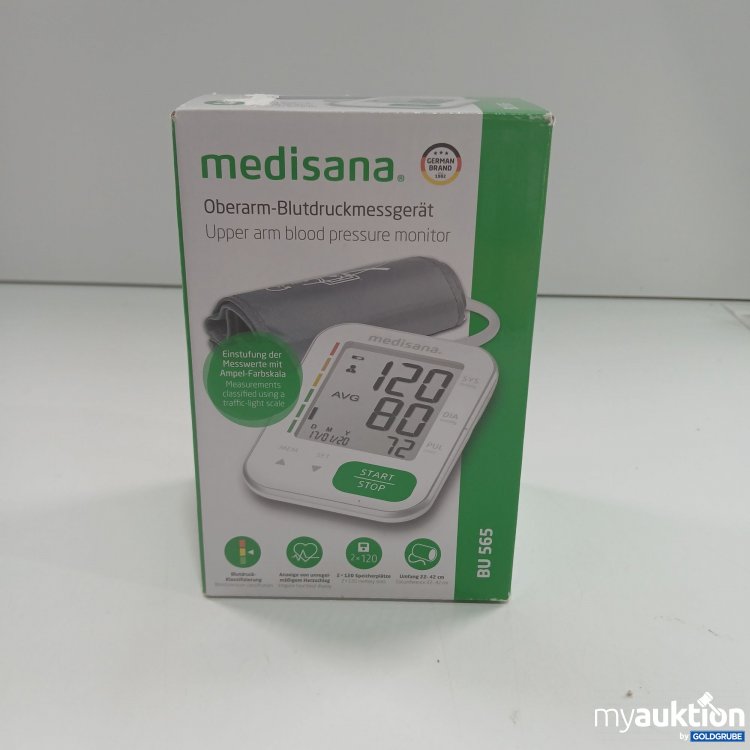 Artikel Nr. 397266 Artikel Nr. 397266: Medisana Oberarm-Blutdruckmessgerät BU 565