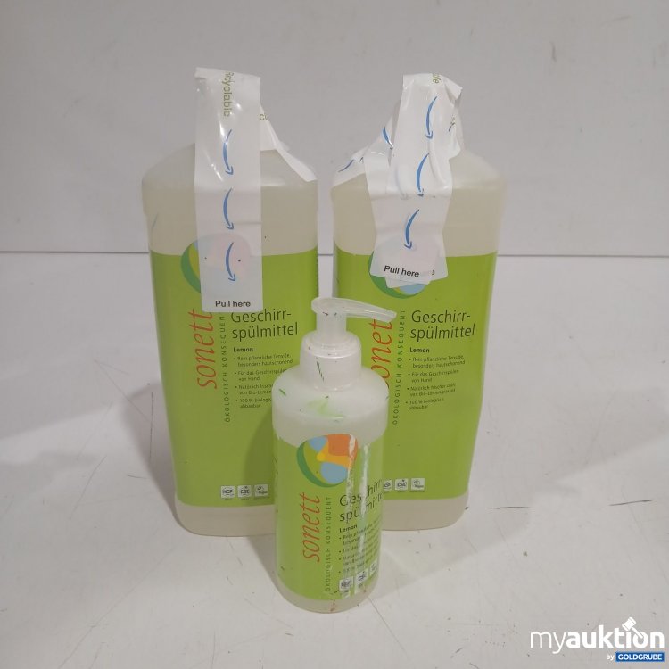 Artikel Nr. 471266: Sonett Geschirrspülmittel Lemon 2x1L 1x300ml