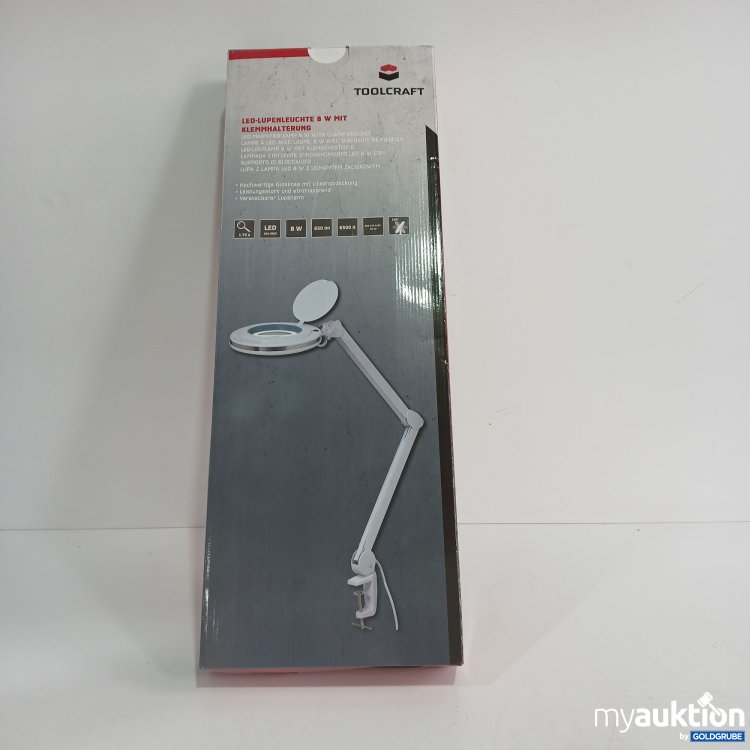 Artikel Nr. 818266 Artikel Nr. 818266: Toolcraft LED-Lupenleuchte 8W mit Klemmhalterung