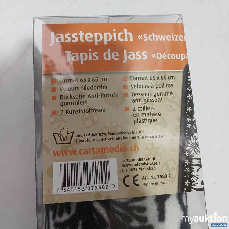 Artikel Nr. 921266: Jassteppich «Schweizer» 65x65 cm