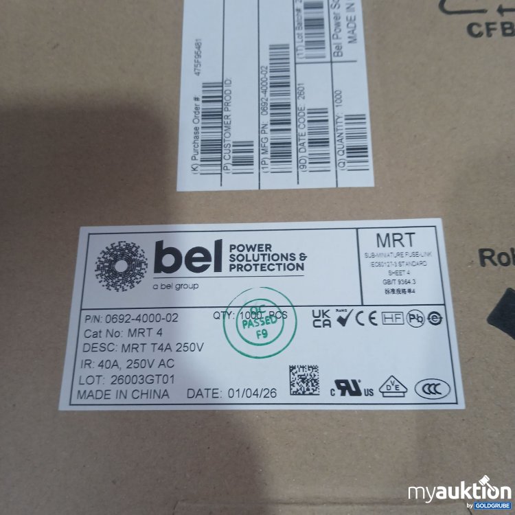 Artikel Nr. 996266: Bel Power Solutions & Protection MRT4 Sicherungen 1000Stk 