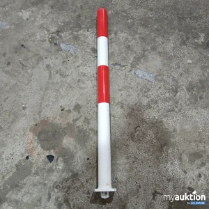 Auktion Absperrpfosten rot weiß 102cm