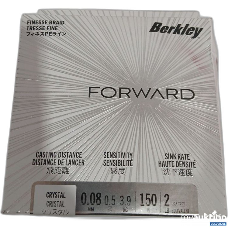 Artikel Nr. 442267: Berkley Forward Finesse Braid 150 m 0,08mm 3,9kg