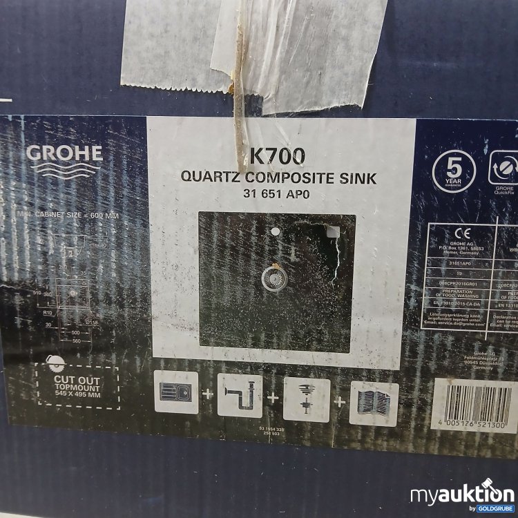 Artikel Nr. 478267: Grohe Quarz Composite Sink 31 651 AP0