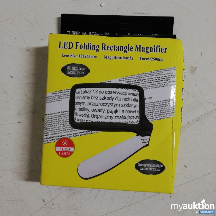 Artikel Nr. 717267: LED Folding Rectangular Magnifier 