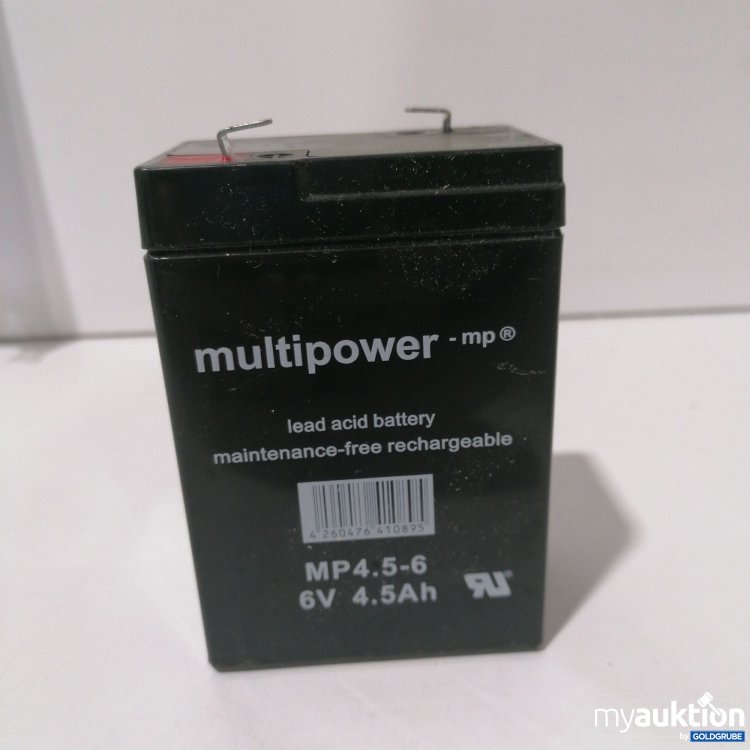 Artikel Nr. 886267: Multipower - MP Lead acid Battery MP4. 5-6