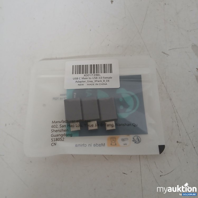 Artikel Nr. 902267: USB-C Male to USB 3.0 Female Adapter 3 Stück 