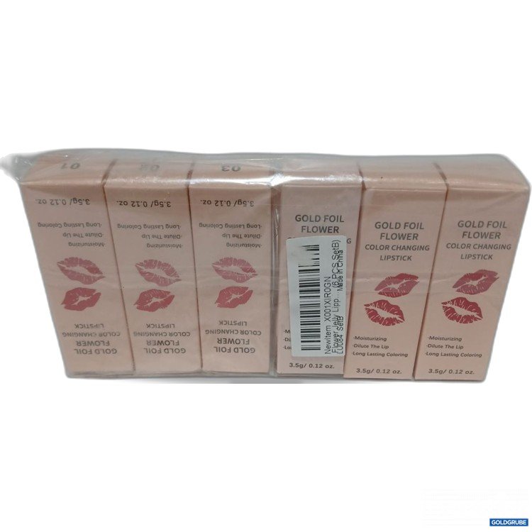 Artikel Nr. 918267: Gold Foil Flower Color Changing Lipstick 6x3.5 g