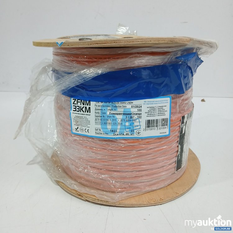Artikel Nr. 961267: ZFNM 33KM Cat. 6A F/ FTP 4x2x23 AWG LSZH 100m 