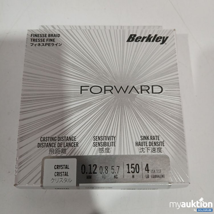 Artikel Nr. 442268: Berkley Forward Finesse Braid 150m 0,12mm 5,7kg