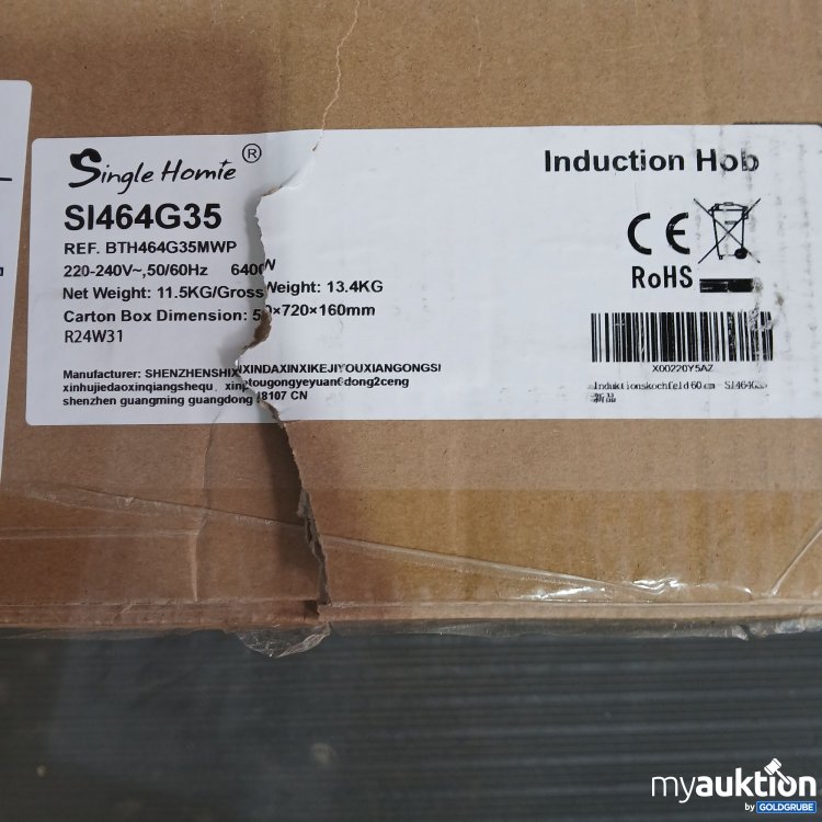 Artikel Nr. 818268 Artikel Nr. 818268: Single Homie Induction Hob SI464G35