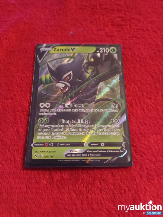 Artikel Nr. 907268 Artikel Nr. 907268: Pokemon Karte