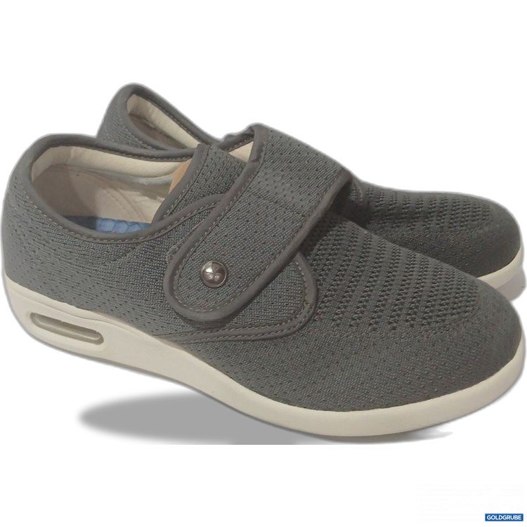 Artikel Nr. 992268 Artikel Nr. 992268: Youyun Sneakers grau mit Klettverschluss und 2Paar Ersatz-Einlagen
