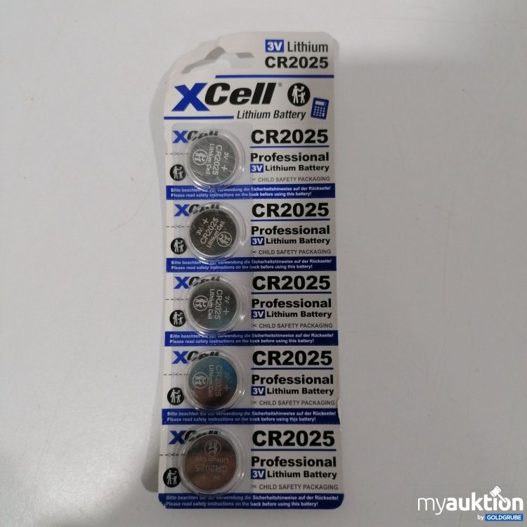 Artikel Nr. 886269 Artikel Nr. 886269: XCell Lithium Battery CR2025 3V 5Stk