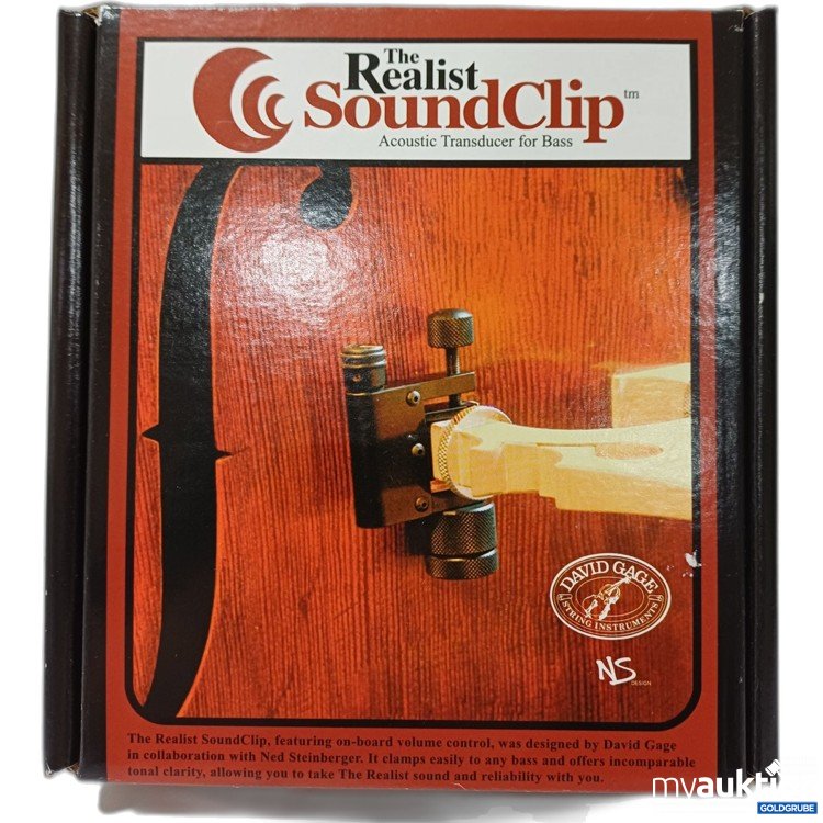 Artikel Nr. 888269: David Gage The Realist SoundClip Tonabnehmer für Kontrabass