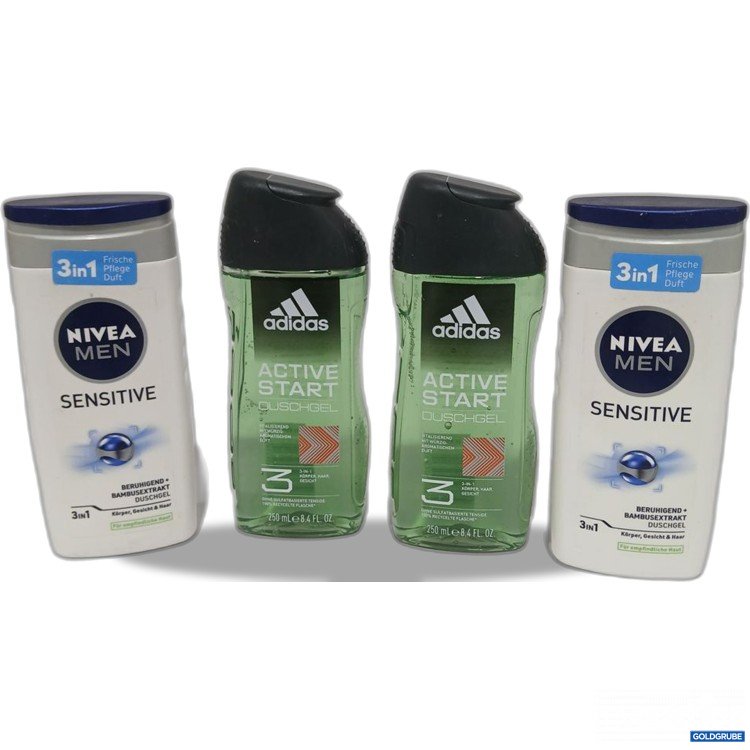 Artikel Nr. 918269: NIVEA MEN Sensitive 3in1 Duschgel 2x und Adidas Active Start Duschgel 2x