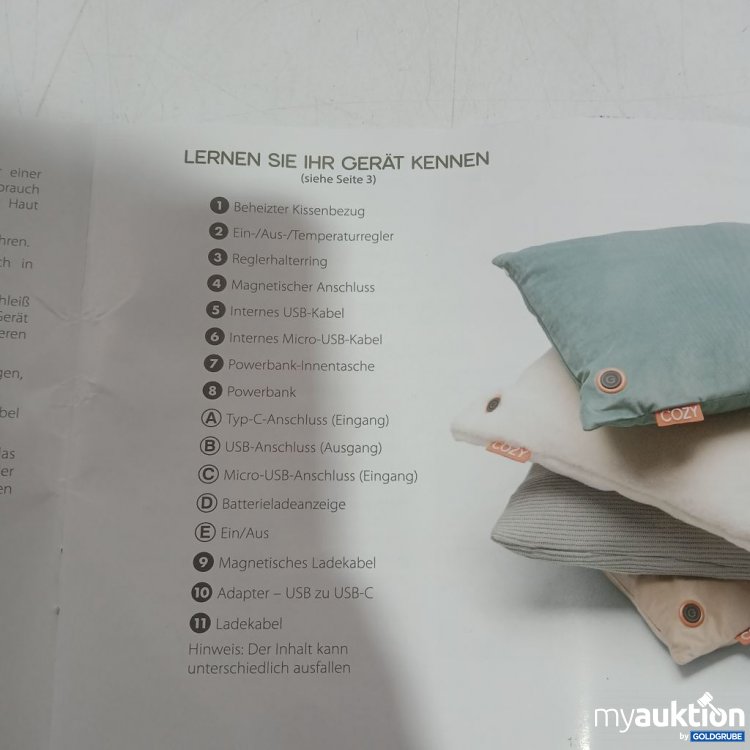 Artikel Nr. 921269: COZY Heizkissen Bodi-Tek ca 40x40