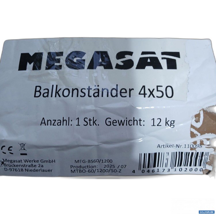 Artikel Nr. 952269: Megasat Balkonständer 4×50 Verpackung Beschädigt