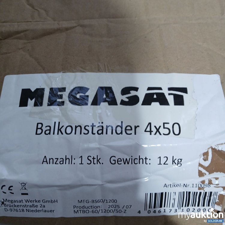 Artikel Nr. 952269: Megasat Balkonständer 4×50 Verpackung Beschädigt