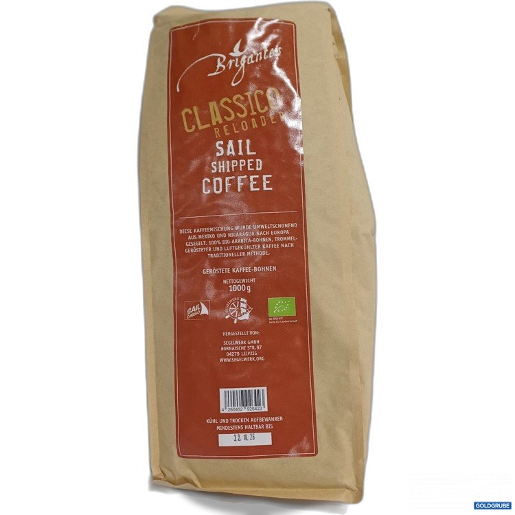 Artikel Nr. 962269: Brigantes Classico Reloaded Sail shipped Coffee Bohnen 1000g 