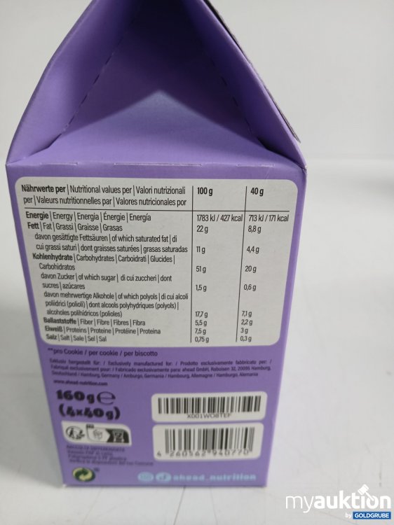 Artikel Nr. 995269 Artikel Nr. 995269: AHEAD Low Sugar Soft Cookie 4stk.