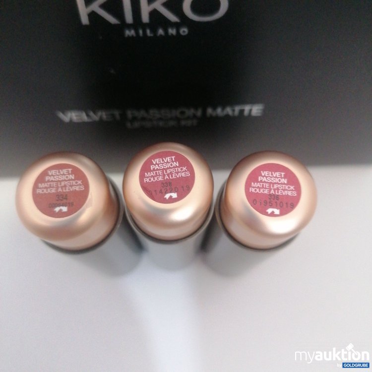 Artikel Nr. 419270 Artikel Nr. 419270: Kiko Milano Velvet Passion Matte Lipstick Kit 3x 3.5g