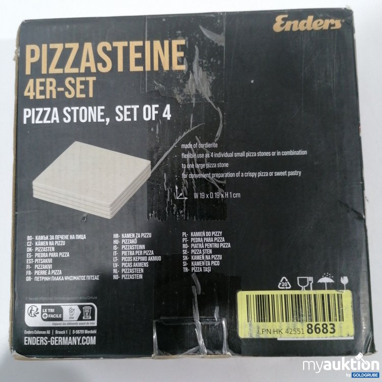 Artikel Nr. 441270: Enders Pizzasteine 4Stk 19x19y1cm