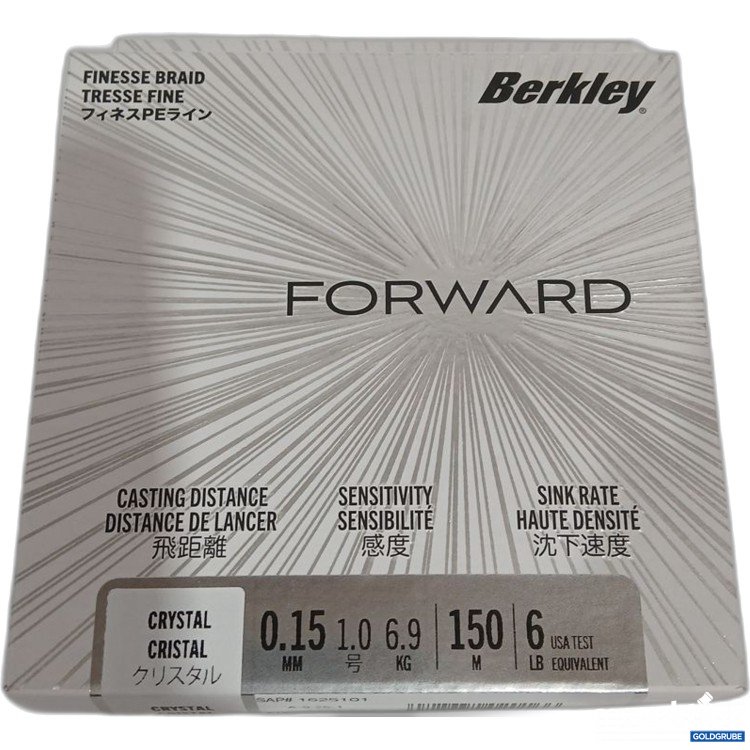 Artikel Nr. 442270: Berkley Forward Finesse Braid 0.15 mm 6,9kg 150m