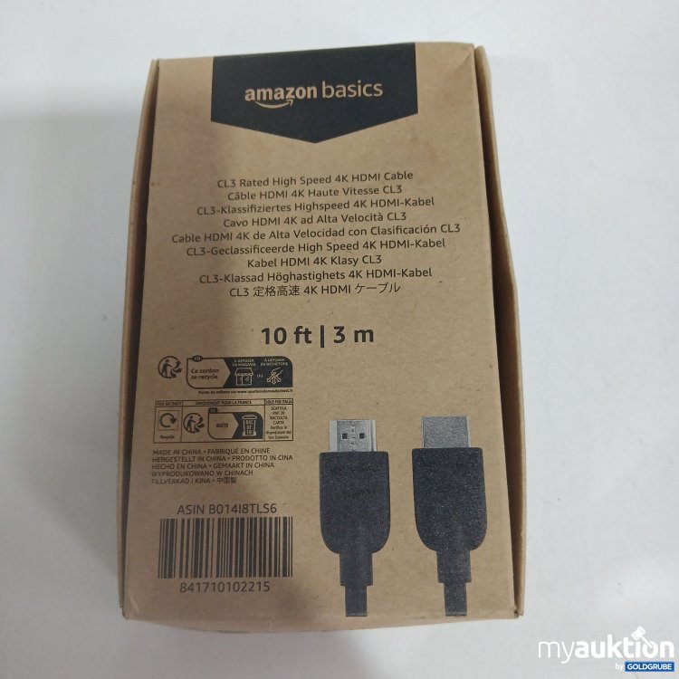 Artikel Nr. 827270: Amazon basics CL3 Rated High Speed 4K HDMI Cable 3m