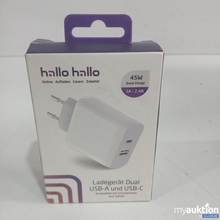 Artikel Nr. 919270: hallo hallo Ladegerät Dual USB-A und USB-C