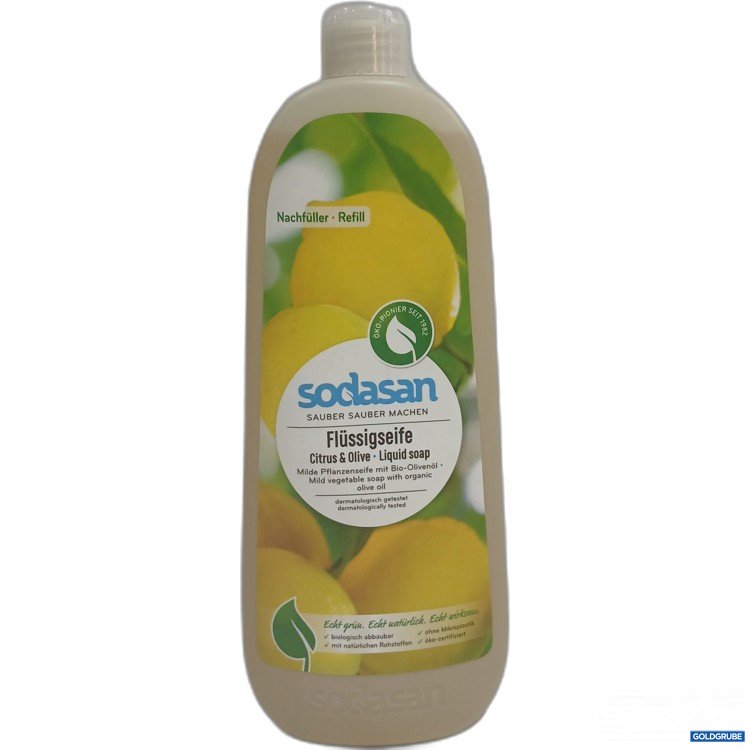 Artikel Nr. 958270: Sodasan Flüssigseife Citrus & Olive Nachfüller 1L 