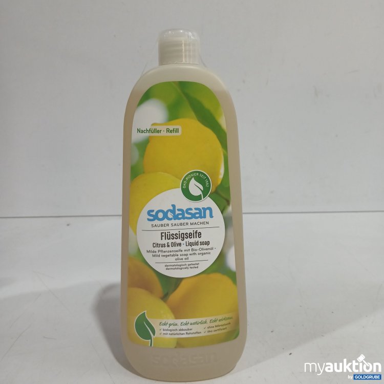 Artikel Nr. 958270: Sodasan Flüssigseife Citrus & Olive Nachfüller 1L 