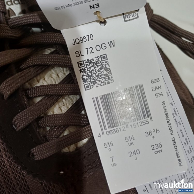 Artikel Nr. 464271 Artikel Nr. 464271: Adidas SL 72 OG W Sneaker braun Größe 38 2/3