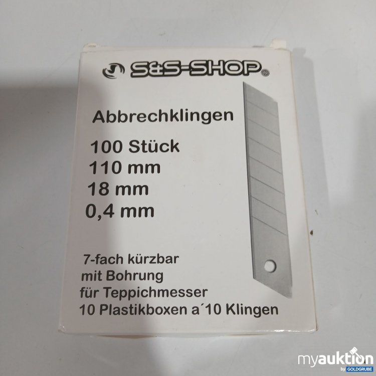 Artikel Nr. 893271: S&S Shop Abbrechklingen 100Stk