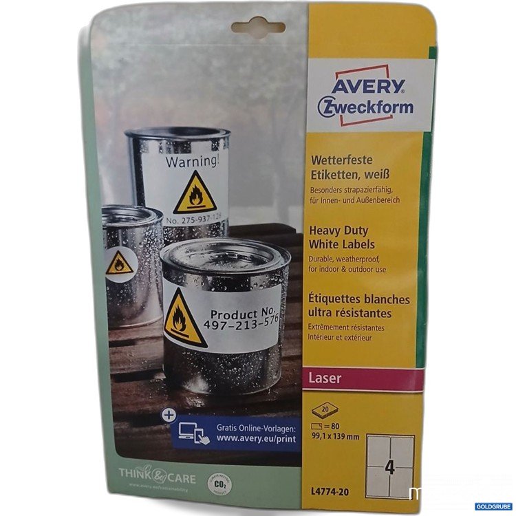 Artikel Nr. 922271: Avery Zweckform Wetterfeste Etiketten 20 Stück