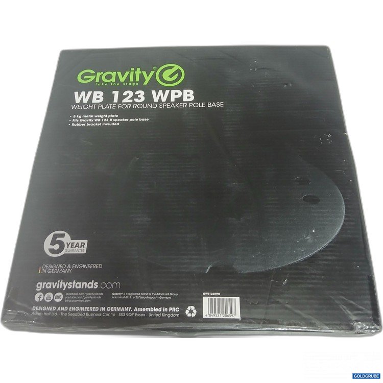 Artikel Nr. 996271: Gravity Weight Plate for Round Speaker Pole Base WB123WPB 