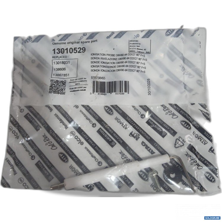 Artikel Nr. 446272: Genuine original spare part Ionisation Probe D8X80 d4 DX27 80° F+S 