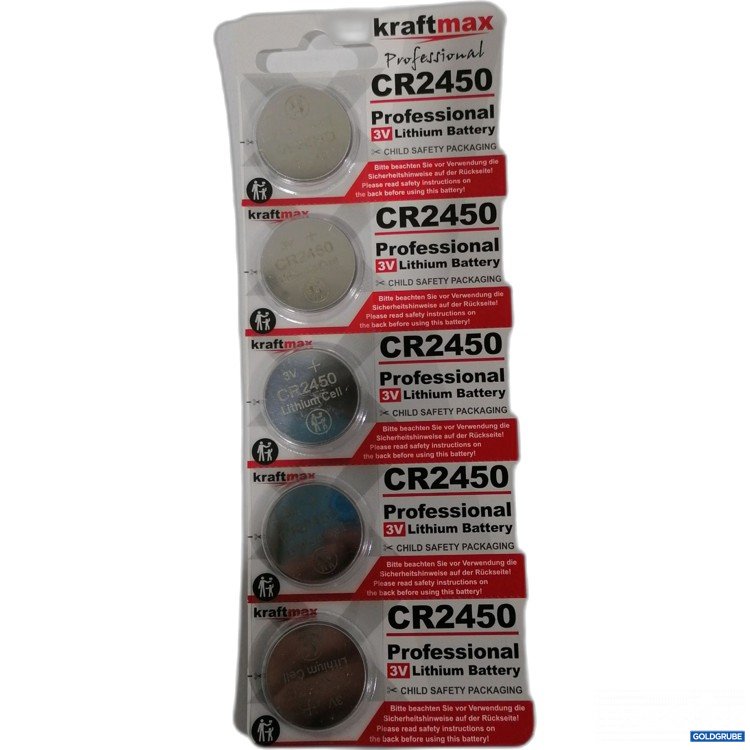 Artikel Nr. 886272: Kraftmax Professional Lithium Batterien CR2450 5Stk