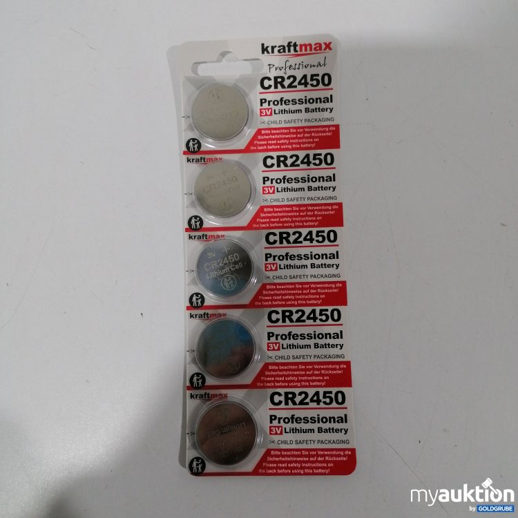 Artikel Nr. 886272: Kraftmax Professional Lithium Batterien CR2450 5Stk